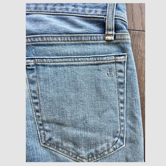 Rag & Bone Fit 2 Slim High Rise Jeans Size 32 Fire Island Button Fly Denim - Picture 5 of 8